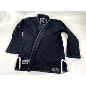 Hyperfly Hyperlyte Grappling Kimono Jacket Womens Size 4 Black Judo MMA